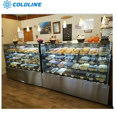 Cake showcase bakery cake display cabinet for bakery shop with ETL/CE