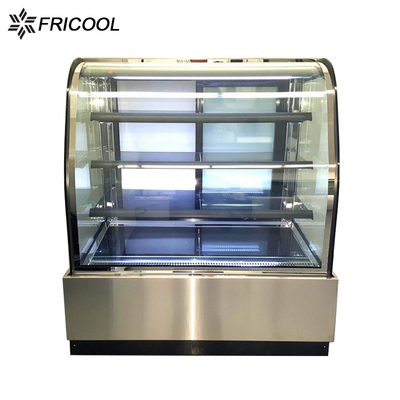 Refrigerated  cake display case for bakery shop with CE/ETL