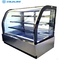 Curved glass cake showcase display refrigerator and freezers bakery equipment with CE/ETL