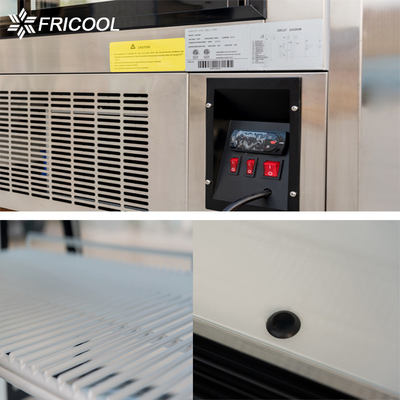 R134a refrigerou o refrigerador do bolo da mostra de Secop do exemplo do supermercado fino