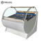 Ice cream freezer curved glass bakery display cooler for bakery shop with CE/ETL
