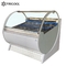 20pan refrigerated case ice cream cooler curved glass gelato display freezer case with CE/ETL