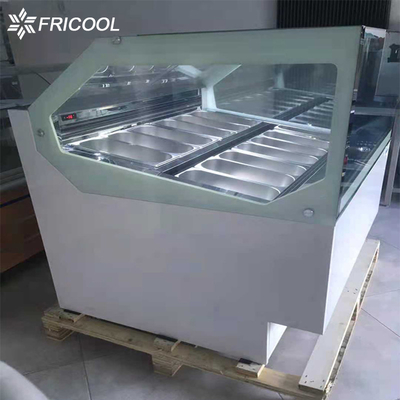 R290 12*1/3 refrigerante critica el congelador CFC de la exhibición del helado de Gelato libremente